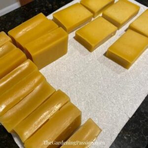 big chunks of beeswax